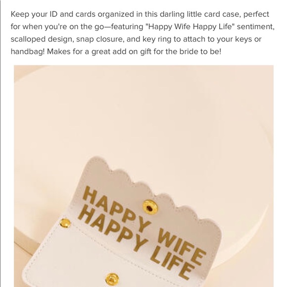 Francesca’s collection scalloped card case - Picture 5 of 10